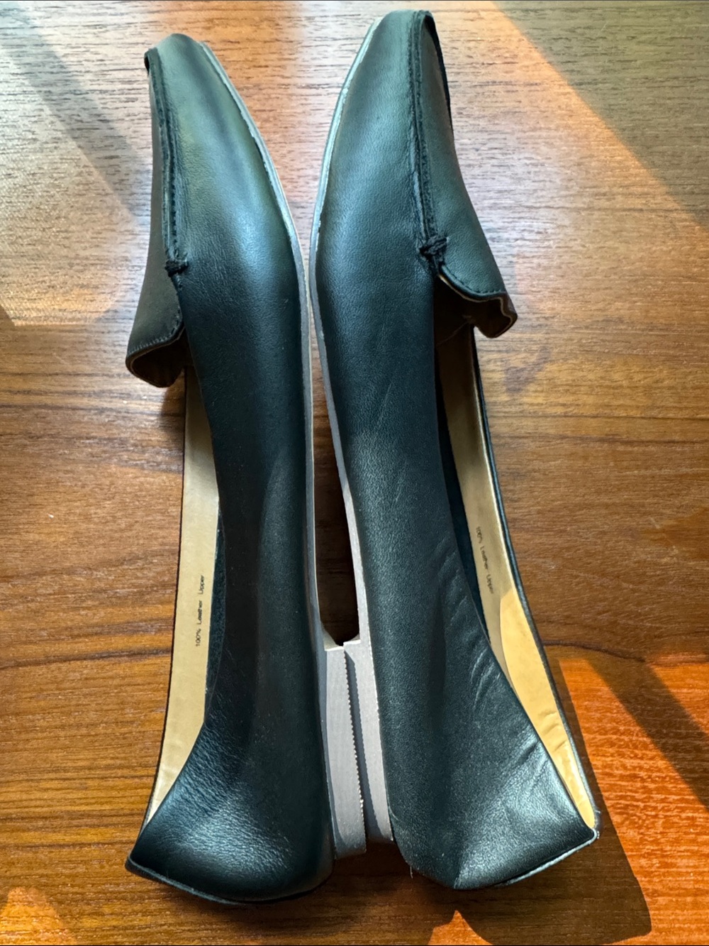 J. Crew Edie Leather Loafers Point Toe Flats in Black G1812 | Size 8 - Picture 5 of 5